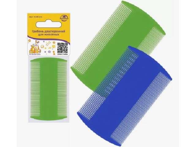 Гребень двусторонний для животных VL40-111